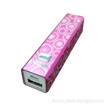 Promotional power bank with 5V/1000mA input